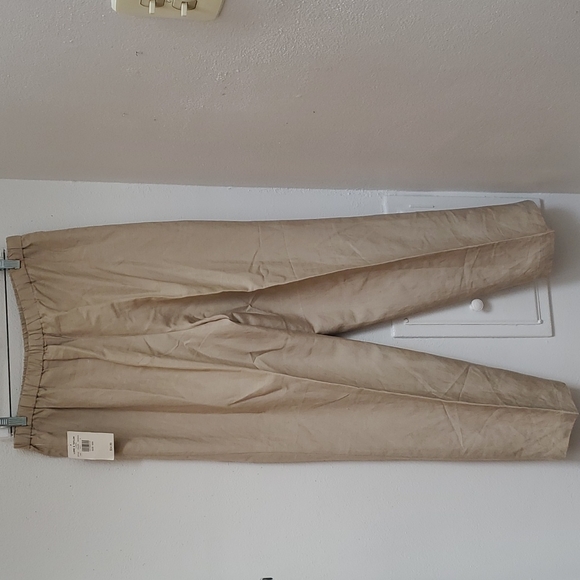 Lord & Taylor Silk Linen Blend Khaki Size 16W - Picture 11 of 16